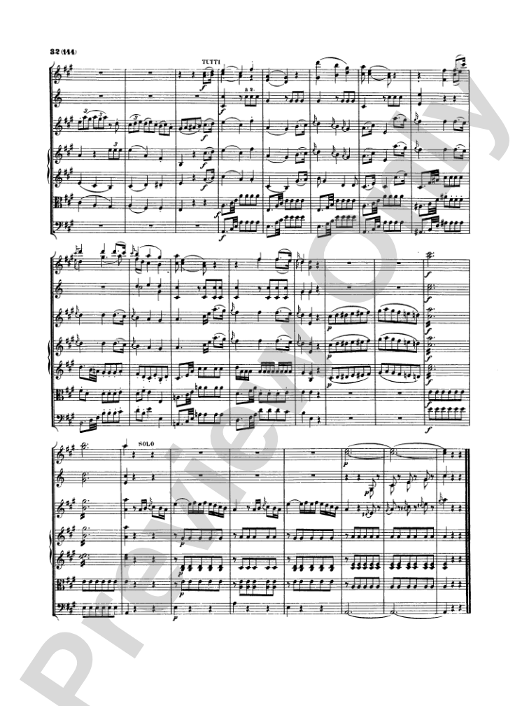 Mozart: Concertos for Stringed Instruments and Orchestra: Violin Miniature Score