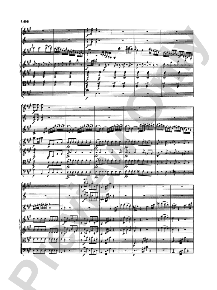 Mozart: Concertos for Stringed Instruments and Orchestra: Violin Miniature Score