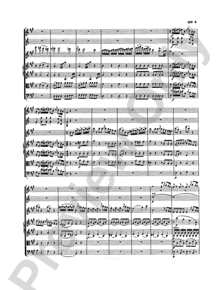Mozart: Concertos for Stringed Instruments and Orchestra: Violin Miniature Score