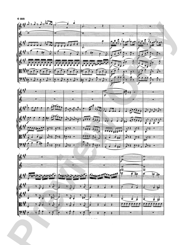 Mozart: Concertos for Stringed Instruments and Orchestra: Violin Miniature Score