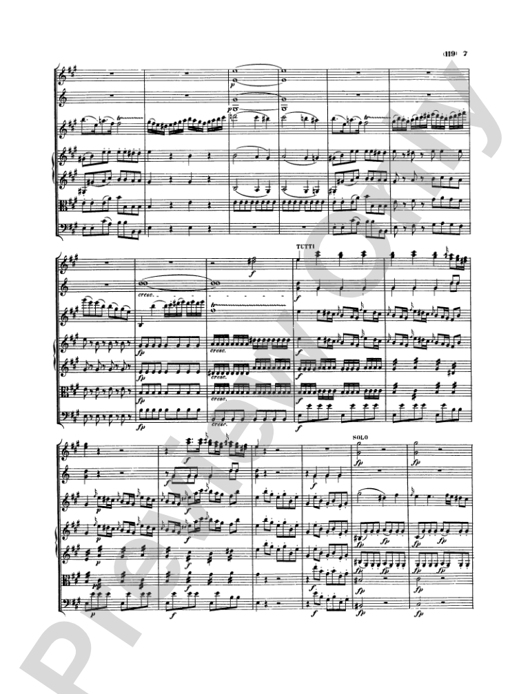 Mozart: Concertos for Stringed Instruments and Orchestra: Violin Miniature Score