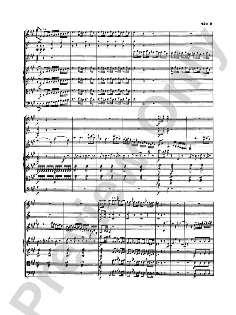 Mozart: Concertos for Stringed Instruments and Orchestra: Violin Miniature Score
