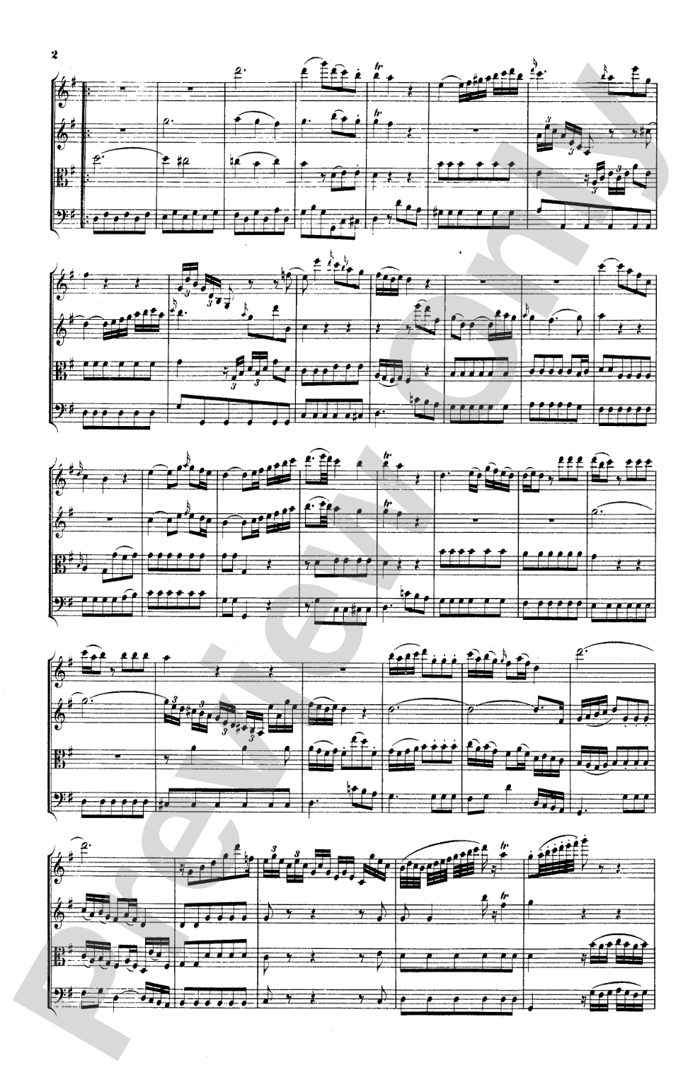 Mozart: String Quartets: String Quartet Miniature Score