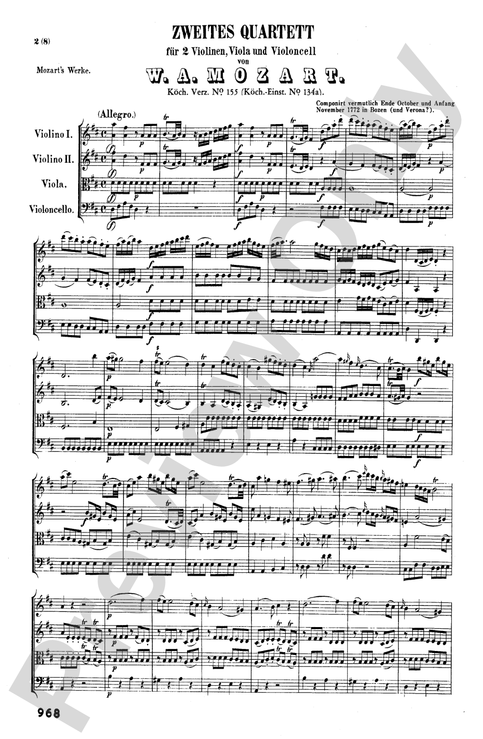 Mozart: String Quartets