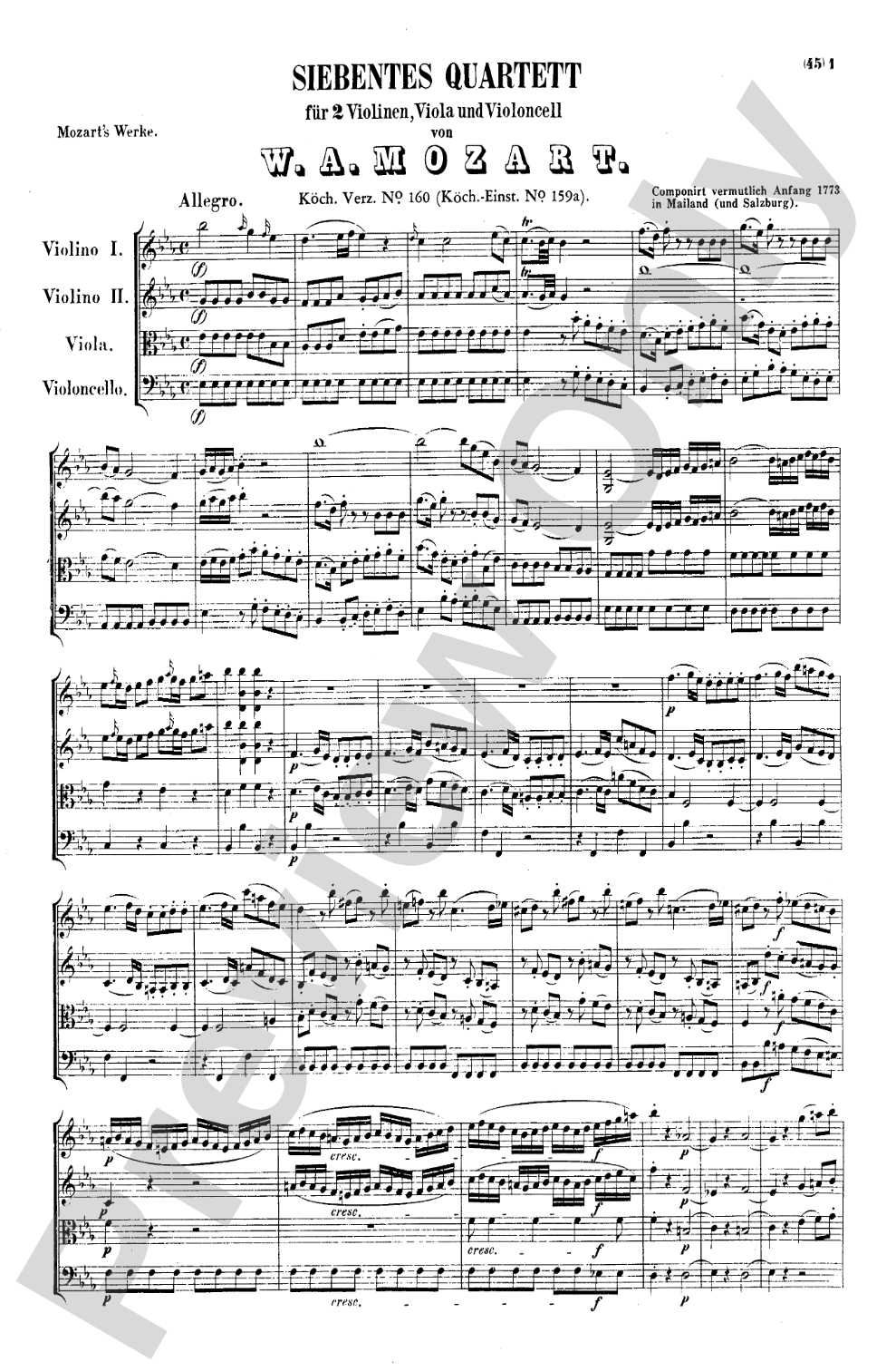 Mozart: String Quartets