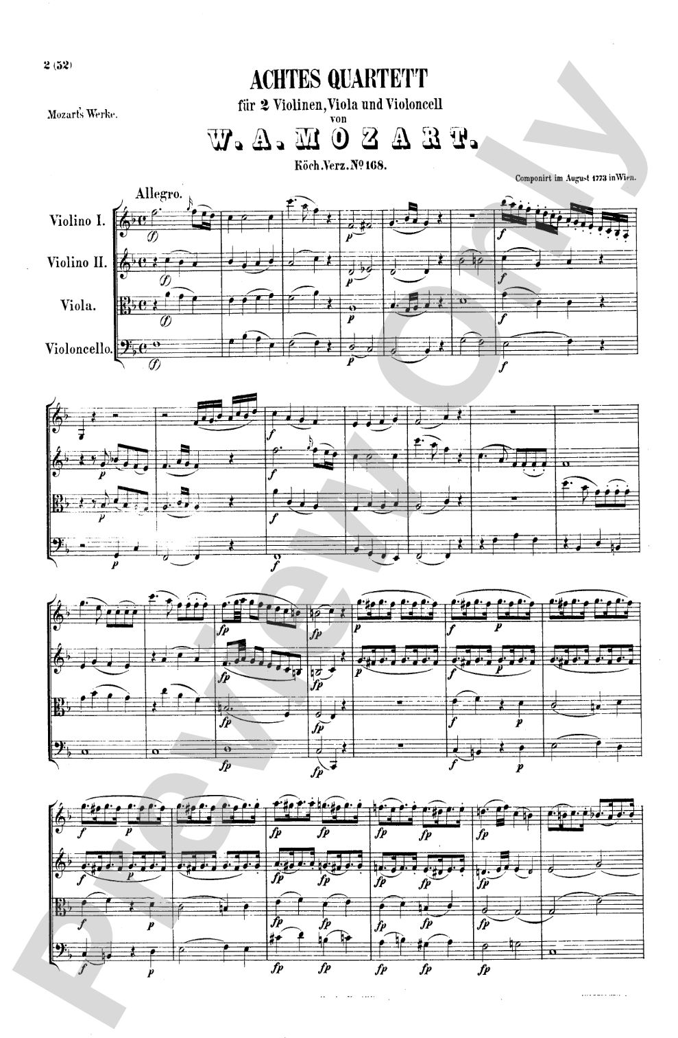 Mozart: String Quartets