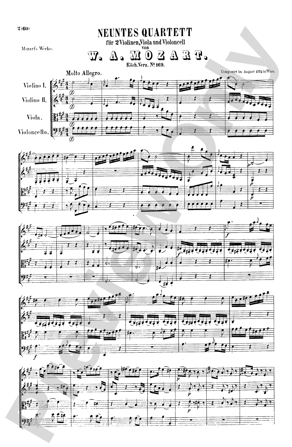 Mozart: String Quartets