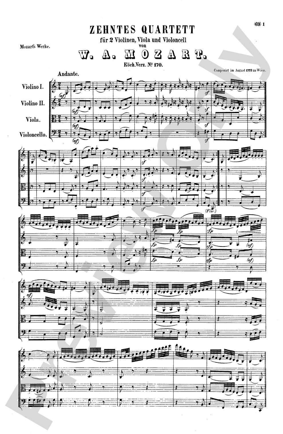 Mozart: String Quartets