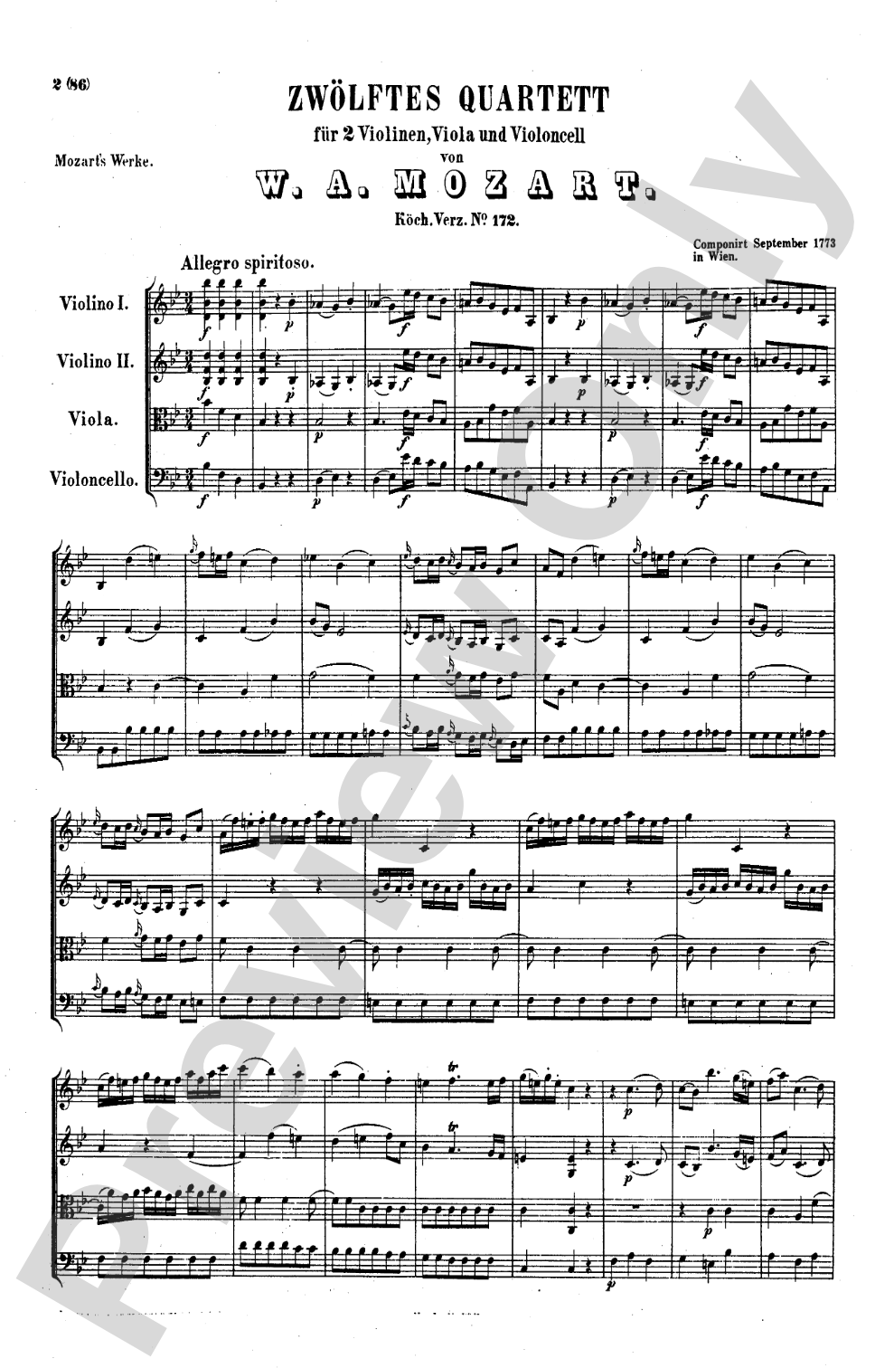 Mozart: String Quartets