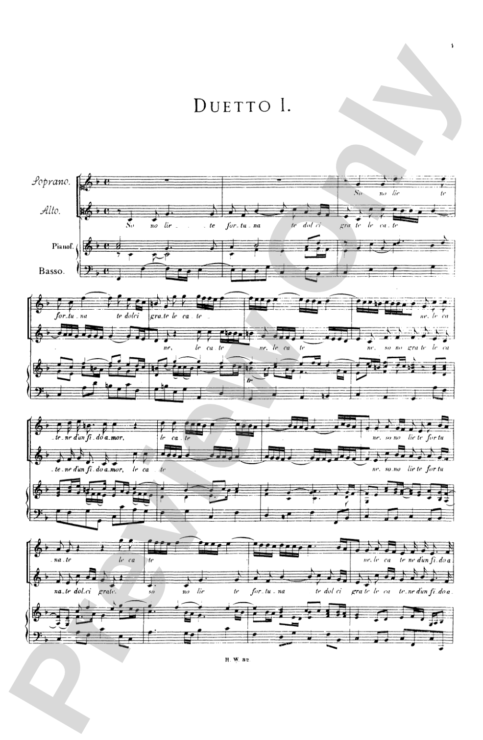 Handel: Italian Duets and Trios, Volume I (Italian): Vocal Miniature Score