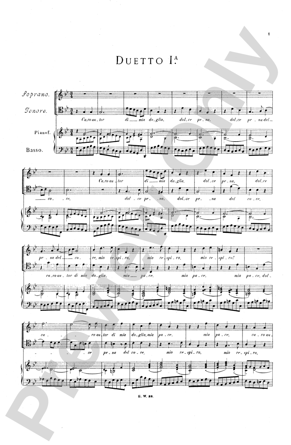 Handel: Italian Duets and Trios, Volume II (Italian): Vocal Miniature Score