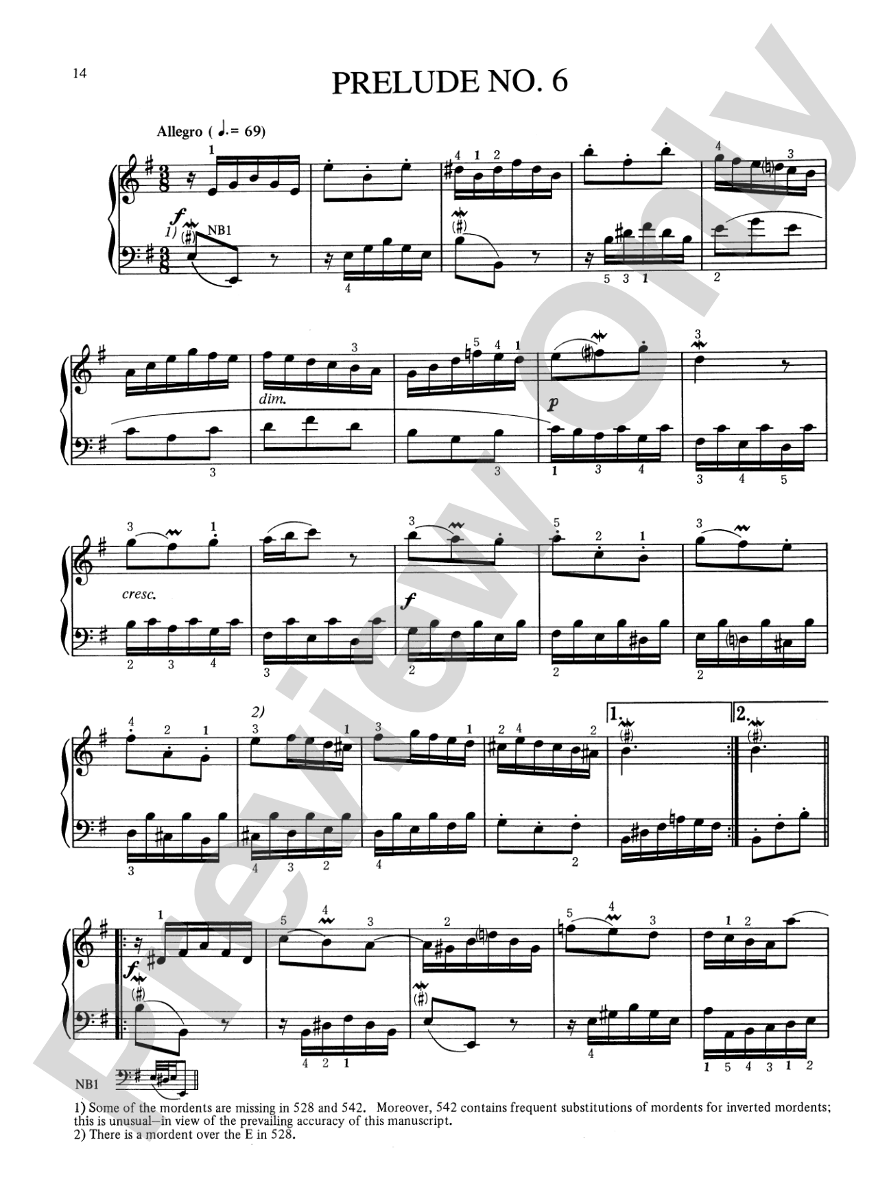 Bach: Eighteen Little Preludes (Ed. Hans Bischoff)