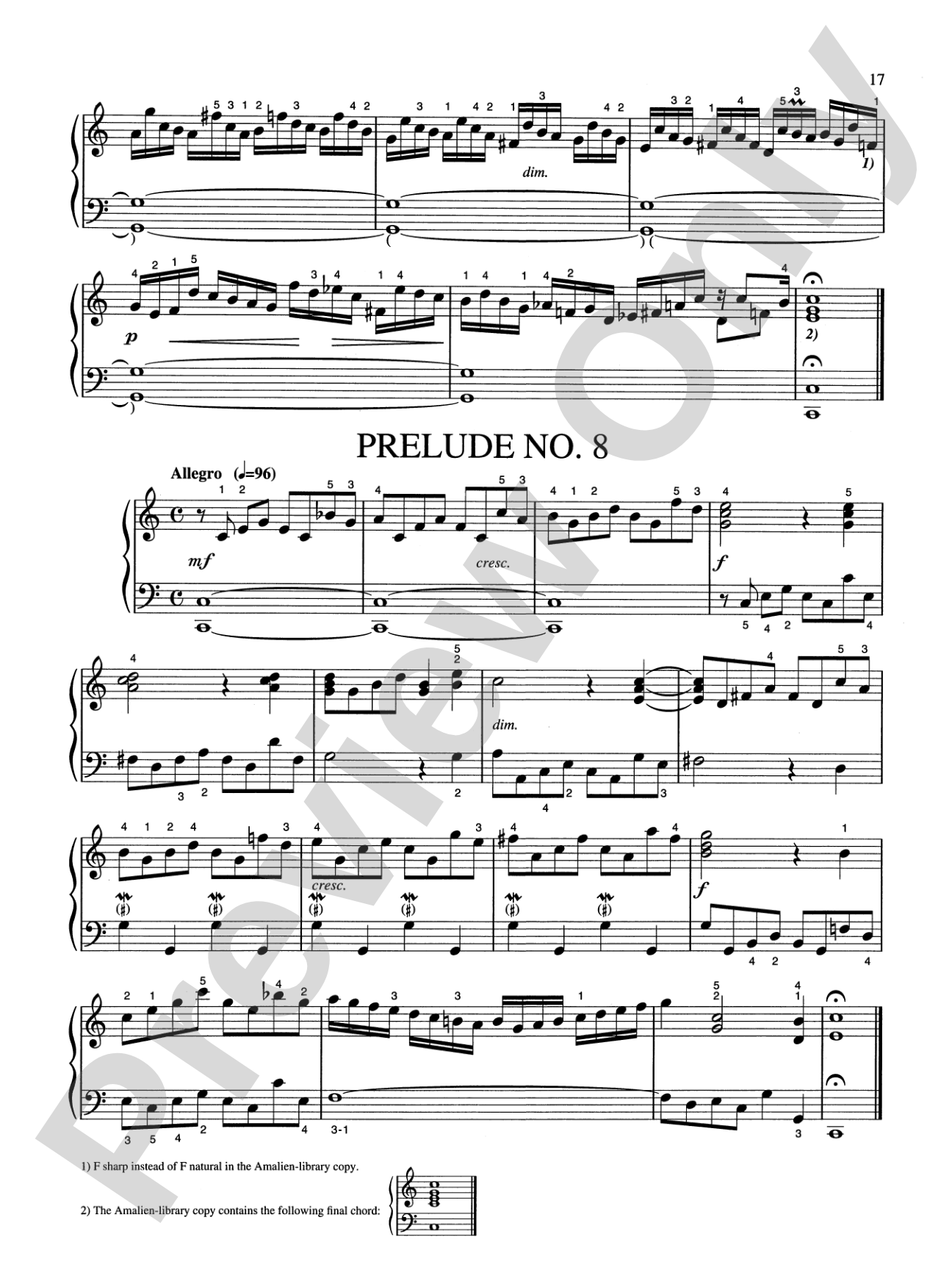 Bach: Eighteen Little Preludes (Ed. Hans Bischoff)