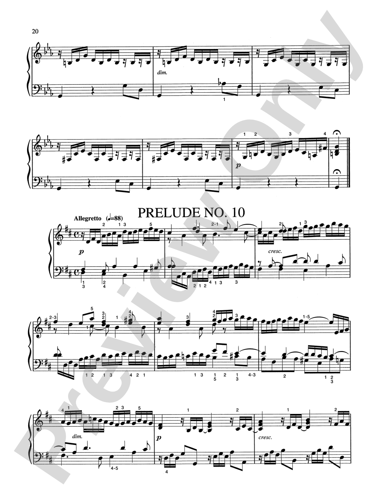 Bach: Eighteen Little Preludes (Ed. Hans Bischoff)