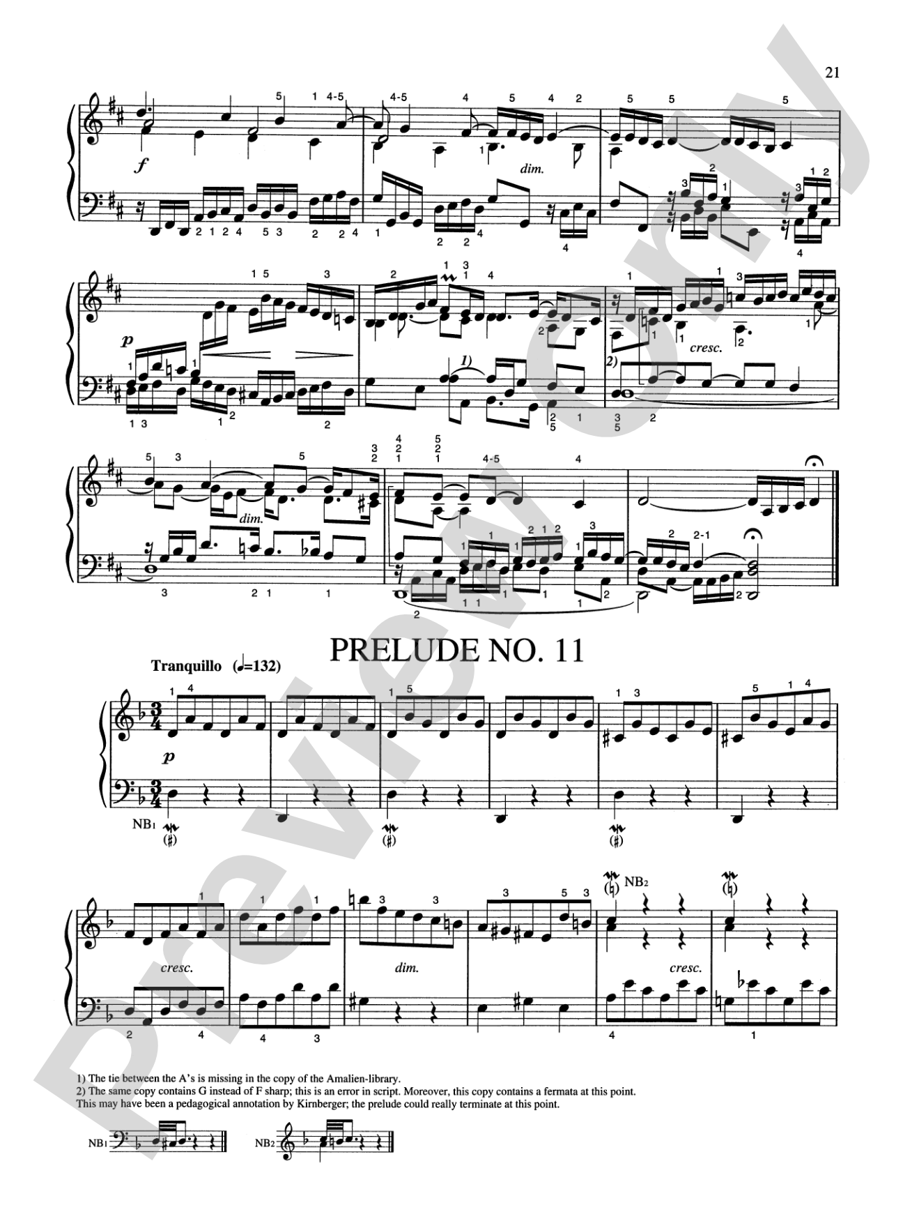 Bach: Eighteen Little Preludes (Ed. Hans Bischoff)