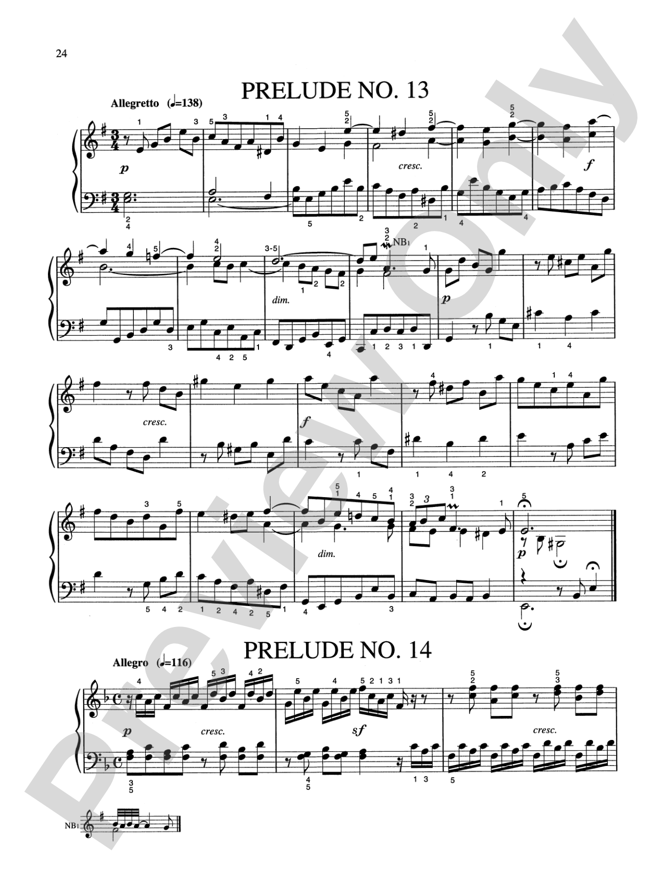 Bach: Eighteen Little Preludes (Ed. Hans Bischoff)