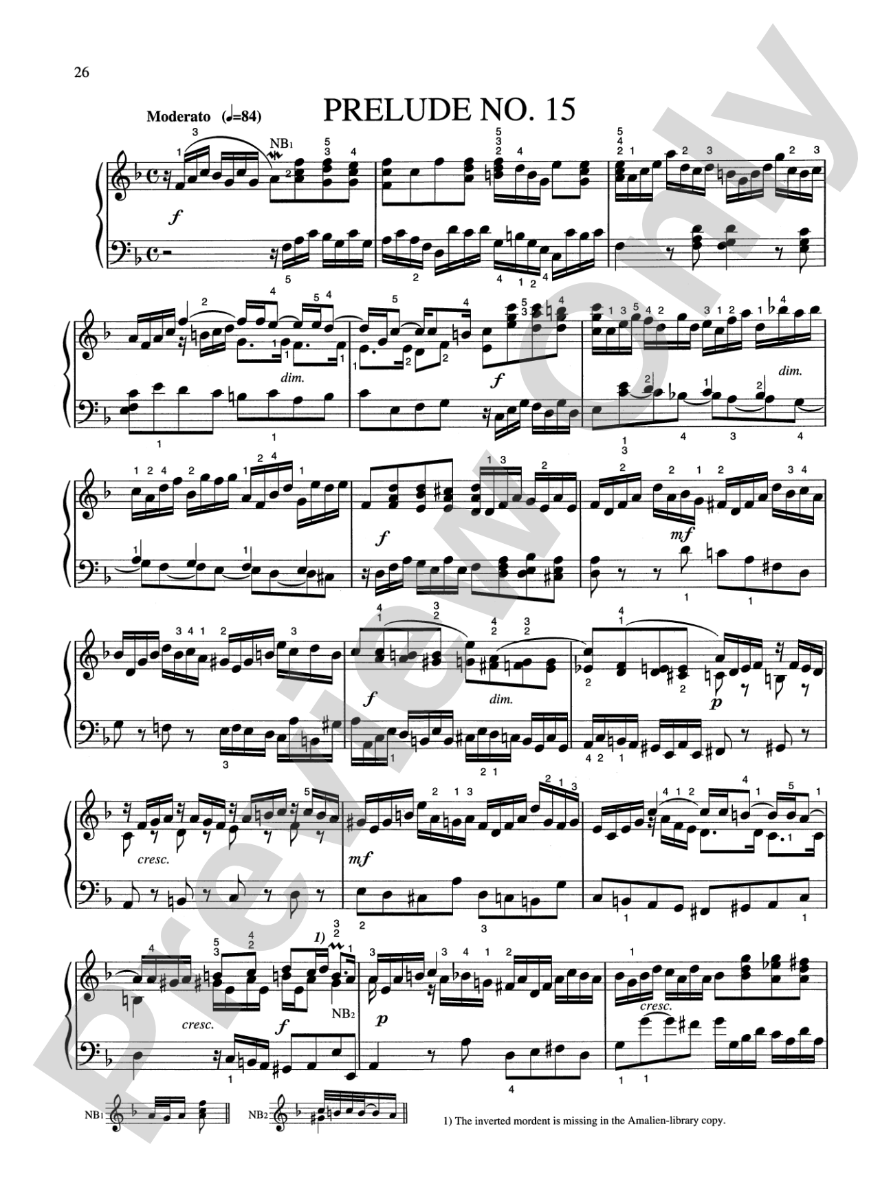 Bach: Eighteen Little Preludes (Ed. Hans Bischoff)