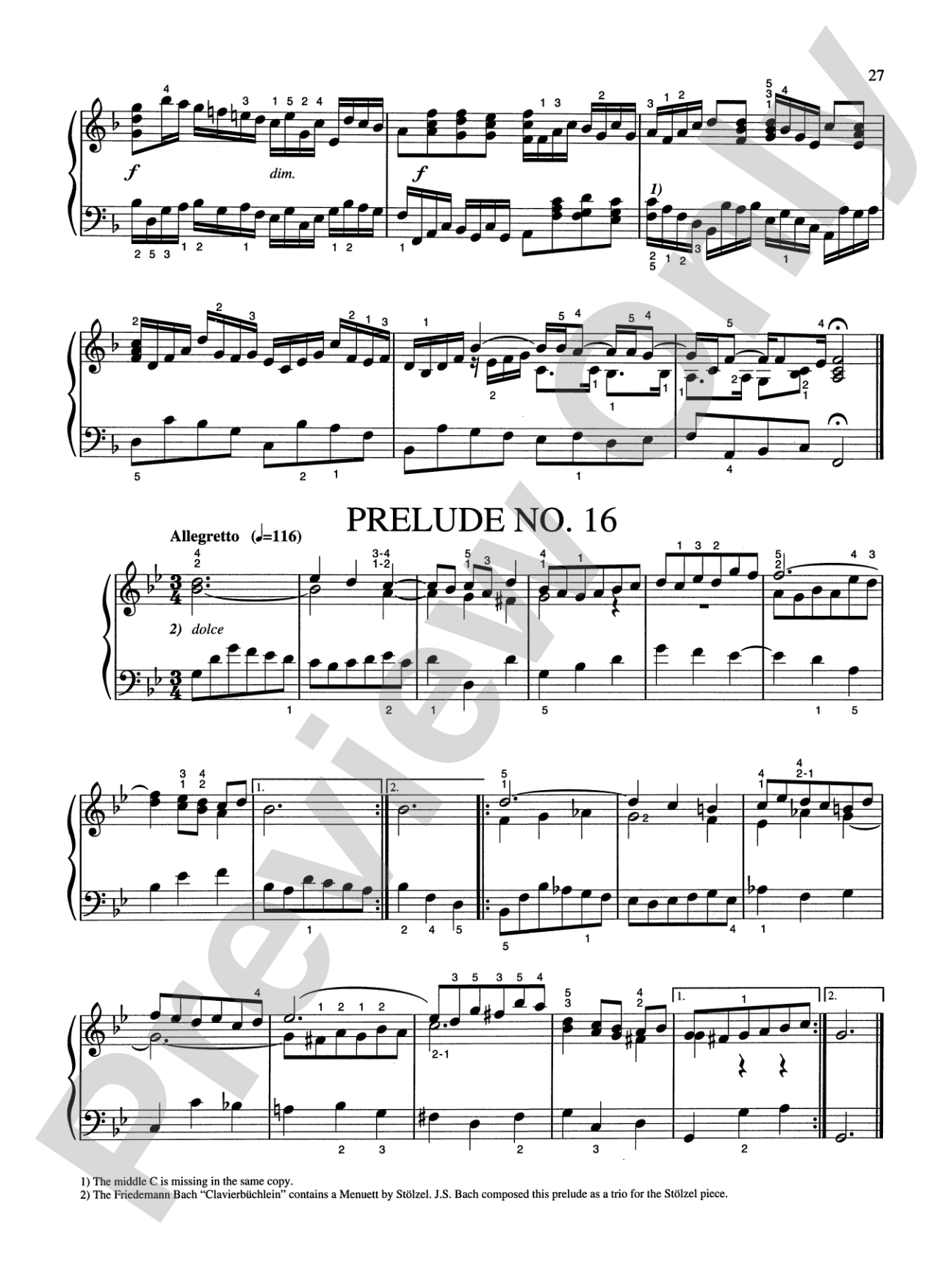 Bach: Eighteen Little Preludes (Ed. Hans Bischoff)