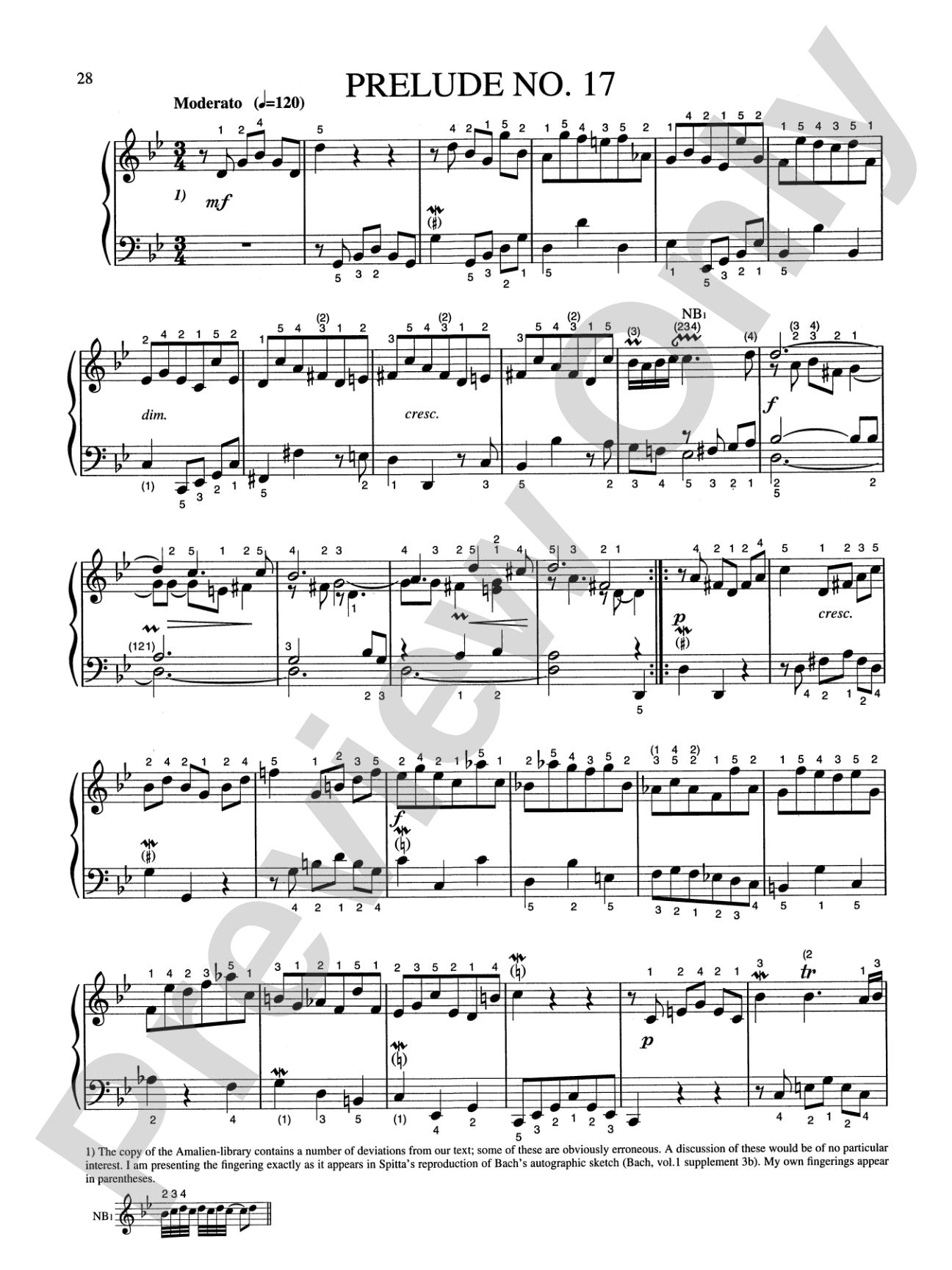Bach: Eighteen Little Preludes (Ed. Hans Bischoff)