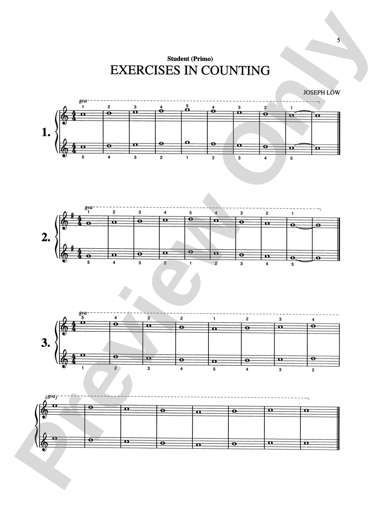 Löw: Teacher and Pupil (Complete): Piano Duet (1 Piano, 4 Hands) Book