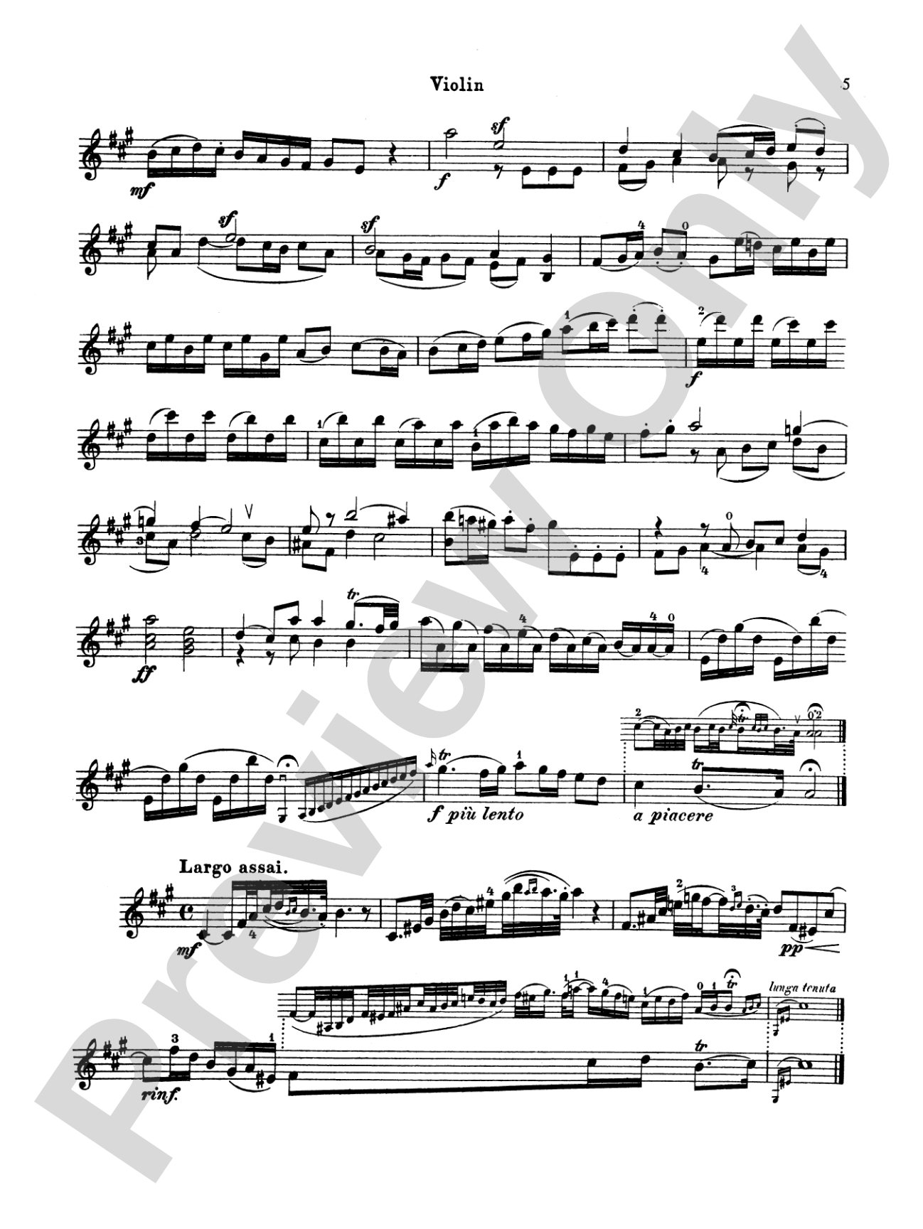 Handel: Six Sonatas: Violin Book