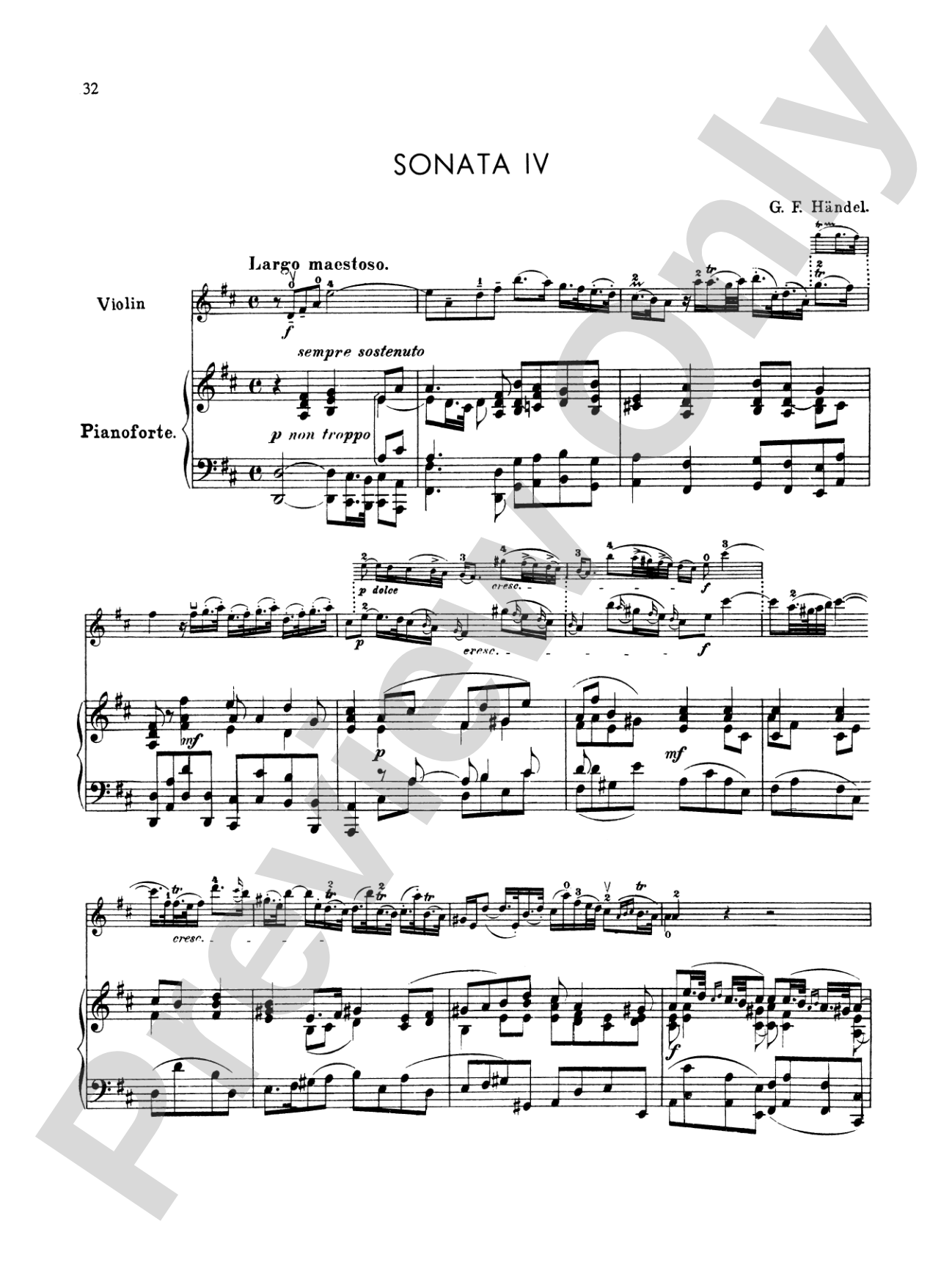 Handel: Six Sonatas
