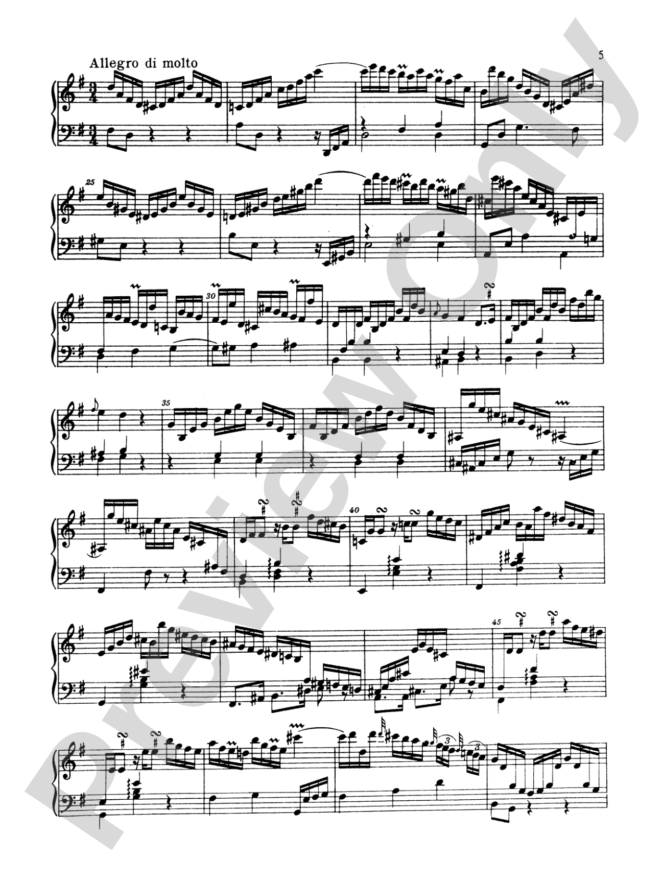 Bach: Nine Sonatas: Piano Book