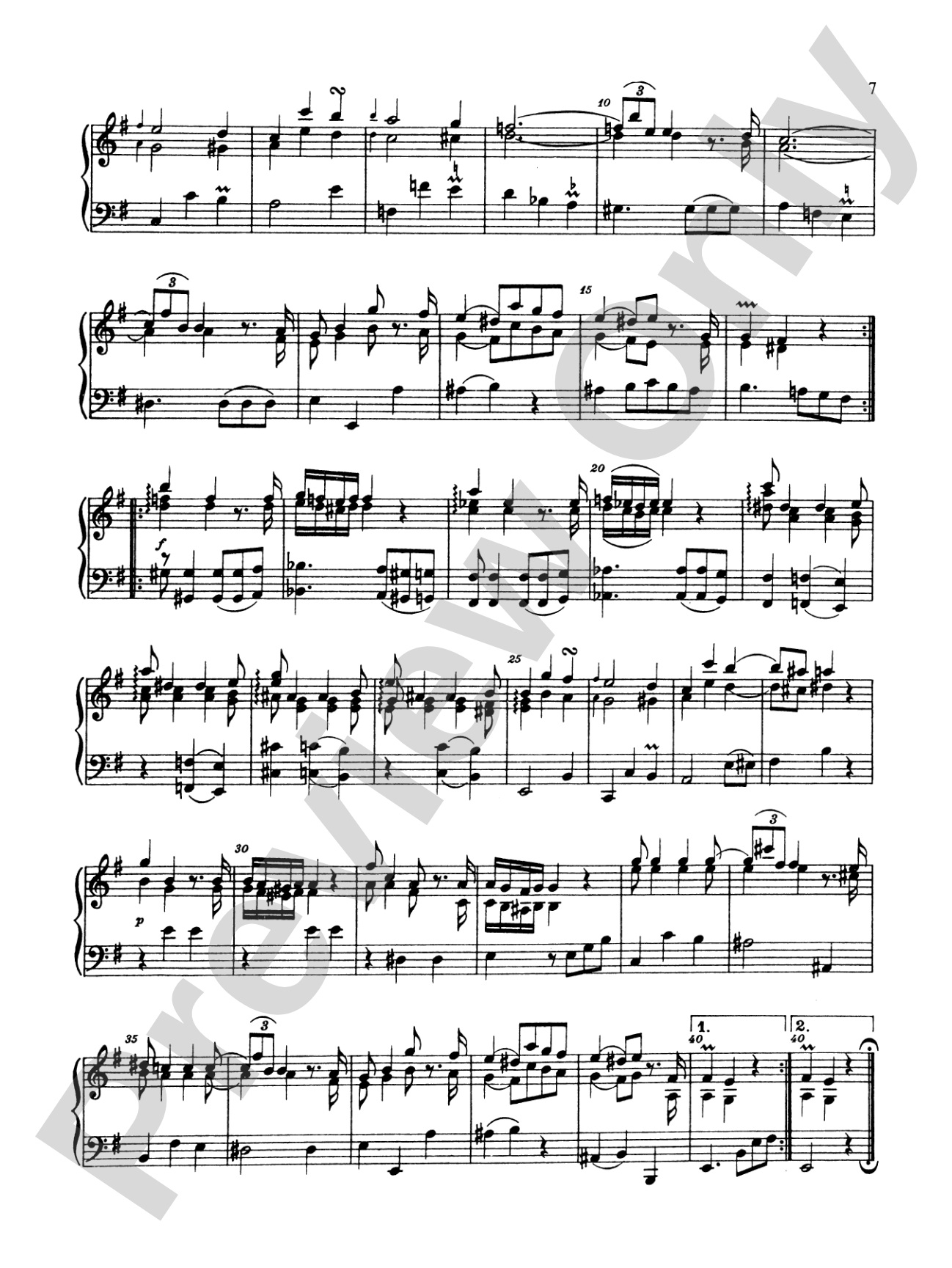 Bach: Nine Sonatas: Piano Book