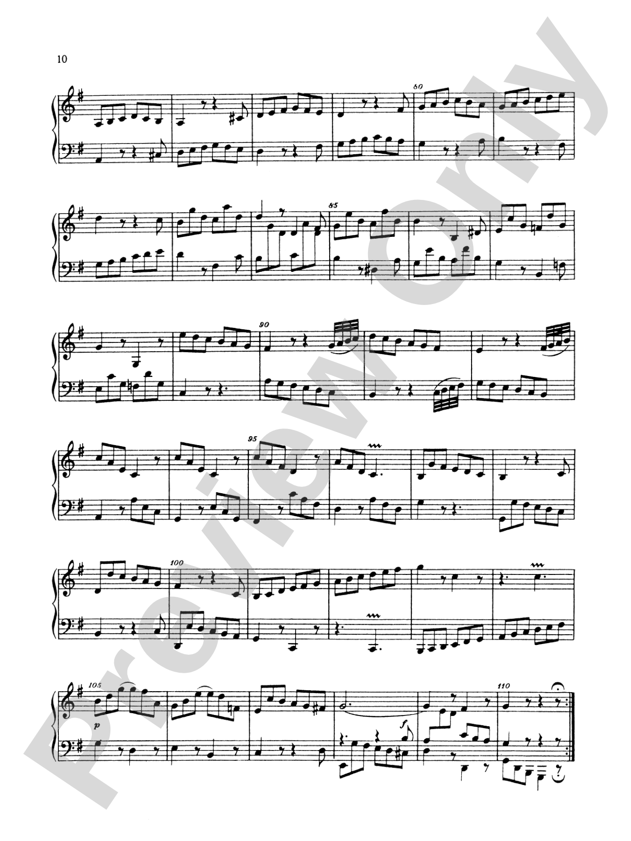 Bach: Nine Sonatas: Piano Book