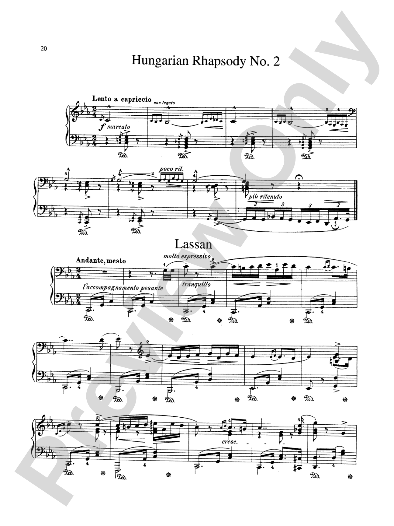 Liszt: Hungarian Rhapsodies (Nos. 1 & 2)