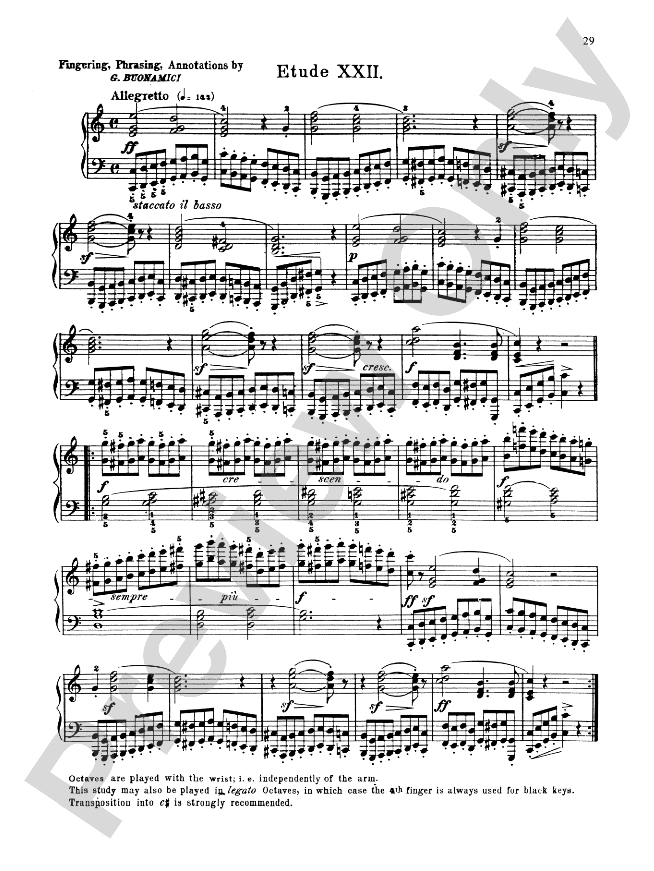 Bertini: Forty-eight Studies, Op. 29 & 32