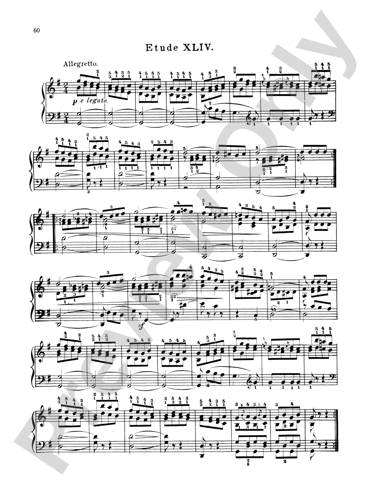 Bertini: Forty-eight Studies, Op. 29 & 32