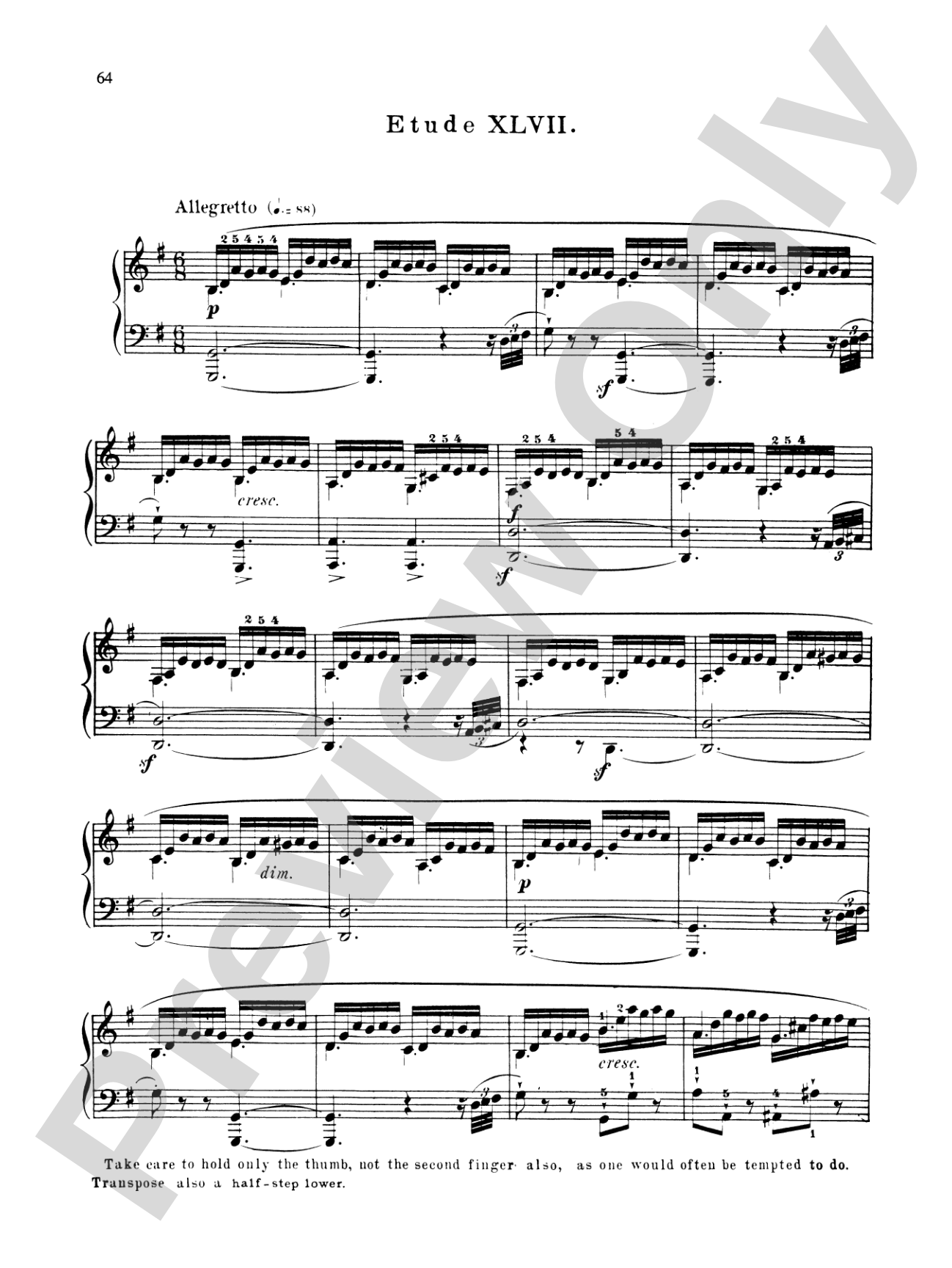 Bertini: Forty-eight Studies, Op. 29 & 32