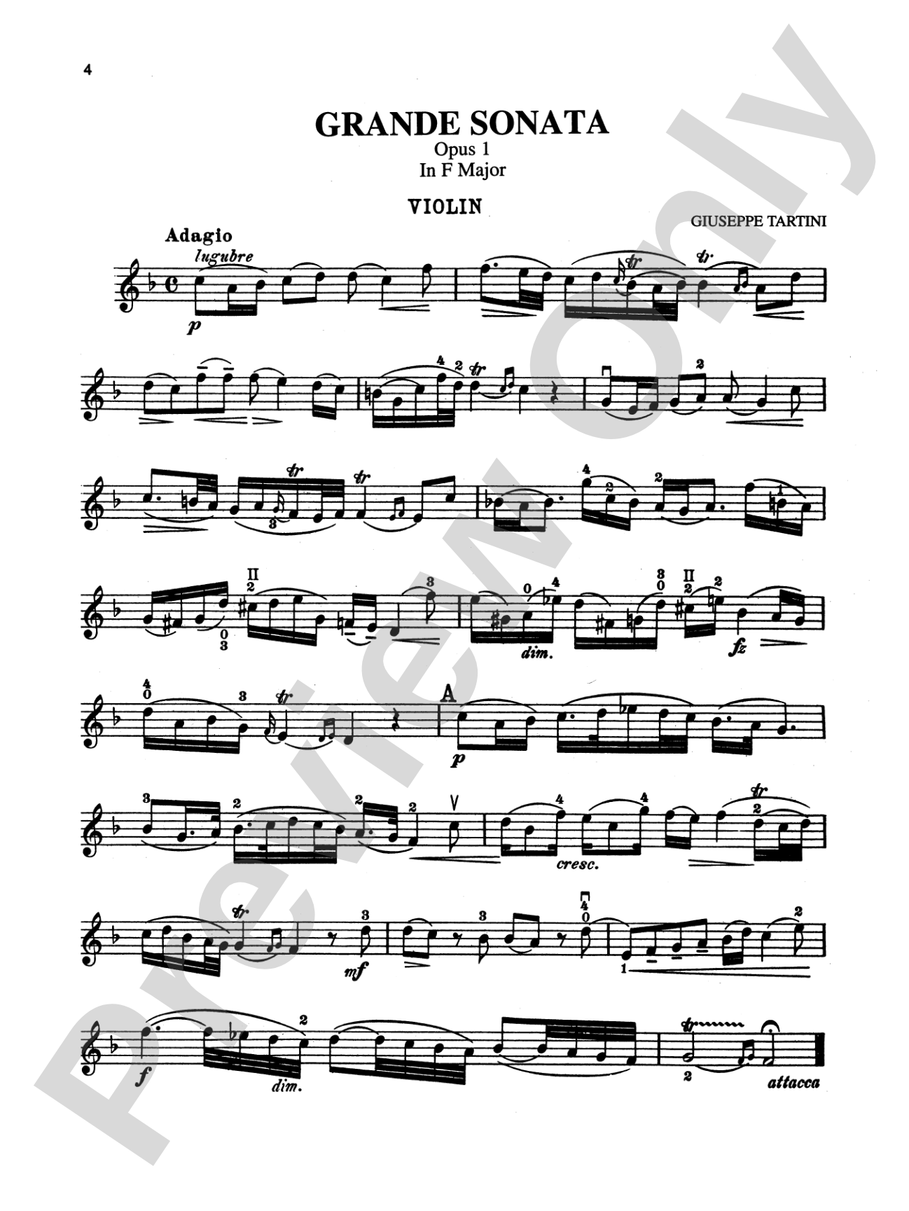 Tartini: Seven Sonatas: Violin Book