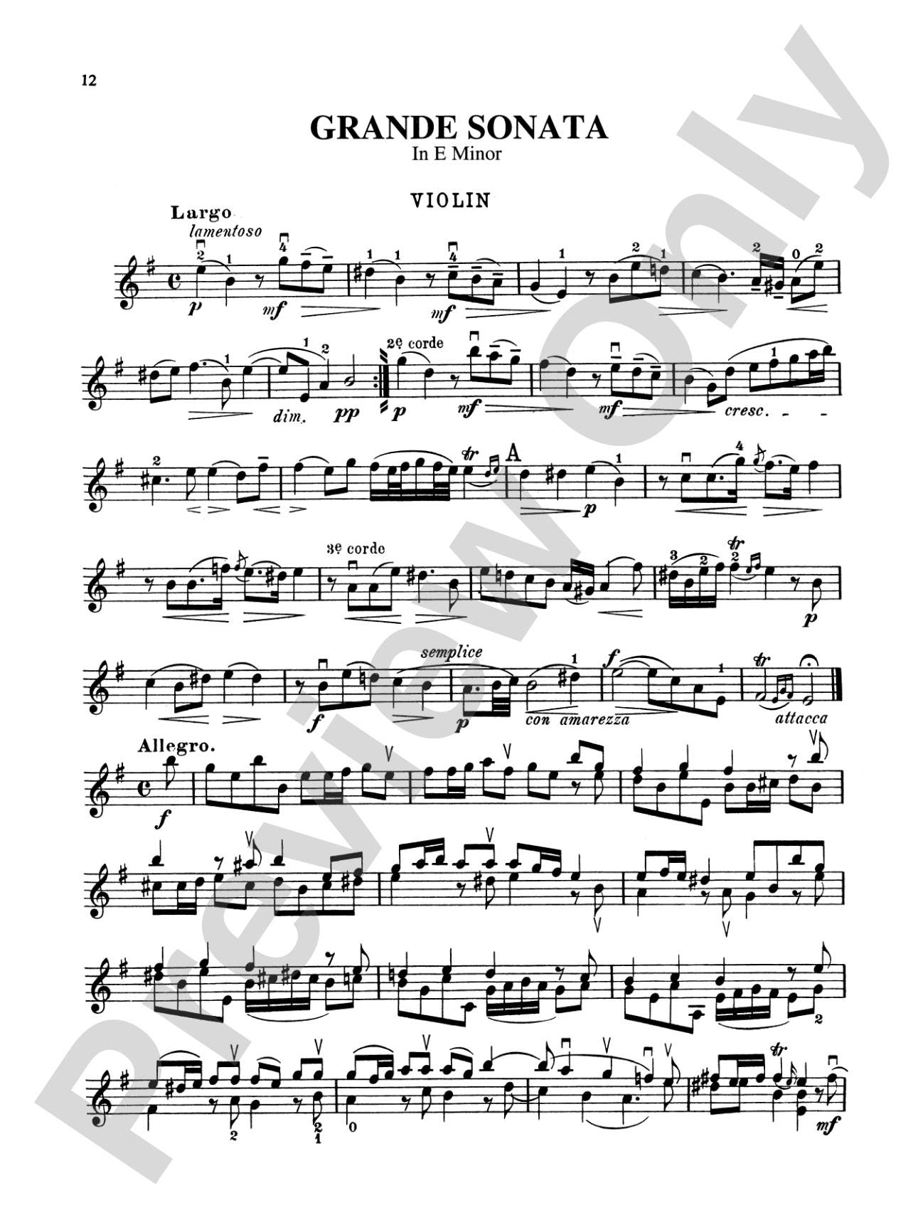 Tartini: Seven Sonatas