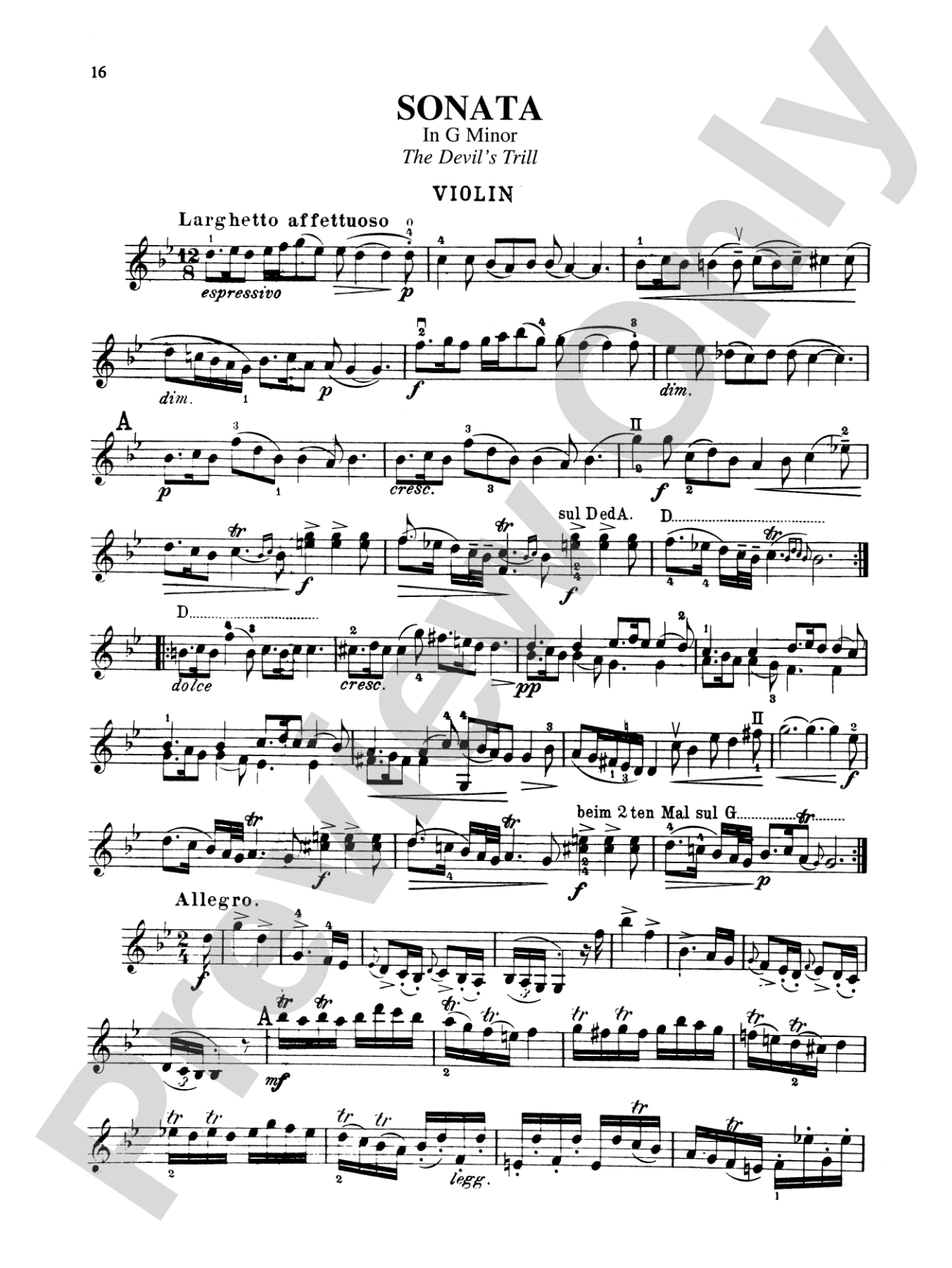 Tartini: Seven Sonatas