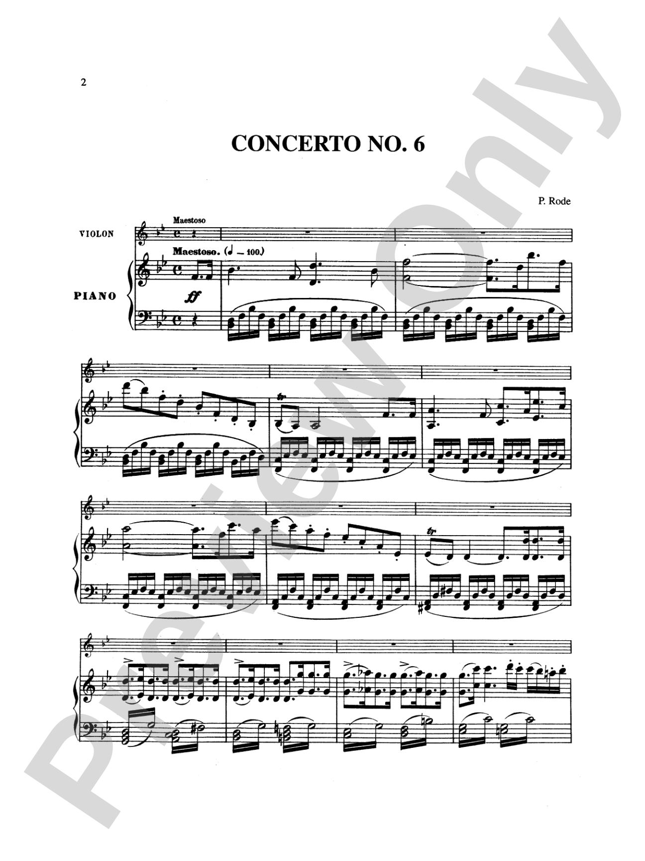 Rode: Concertos Nos. 6 and 7 (Ed. Grünwald)