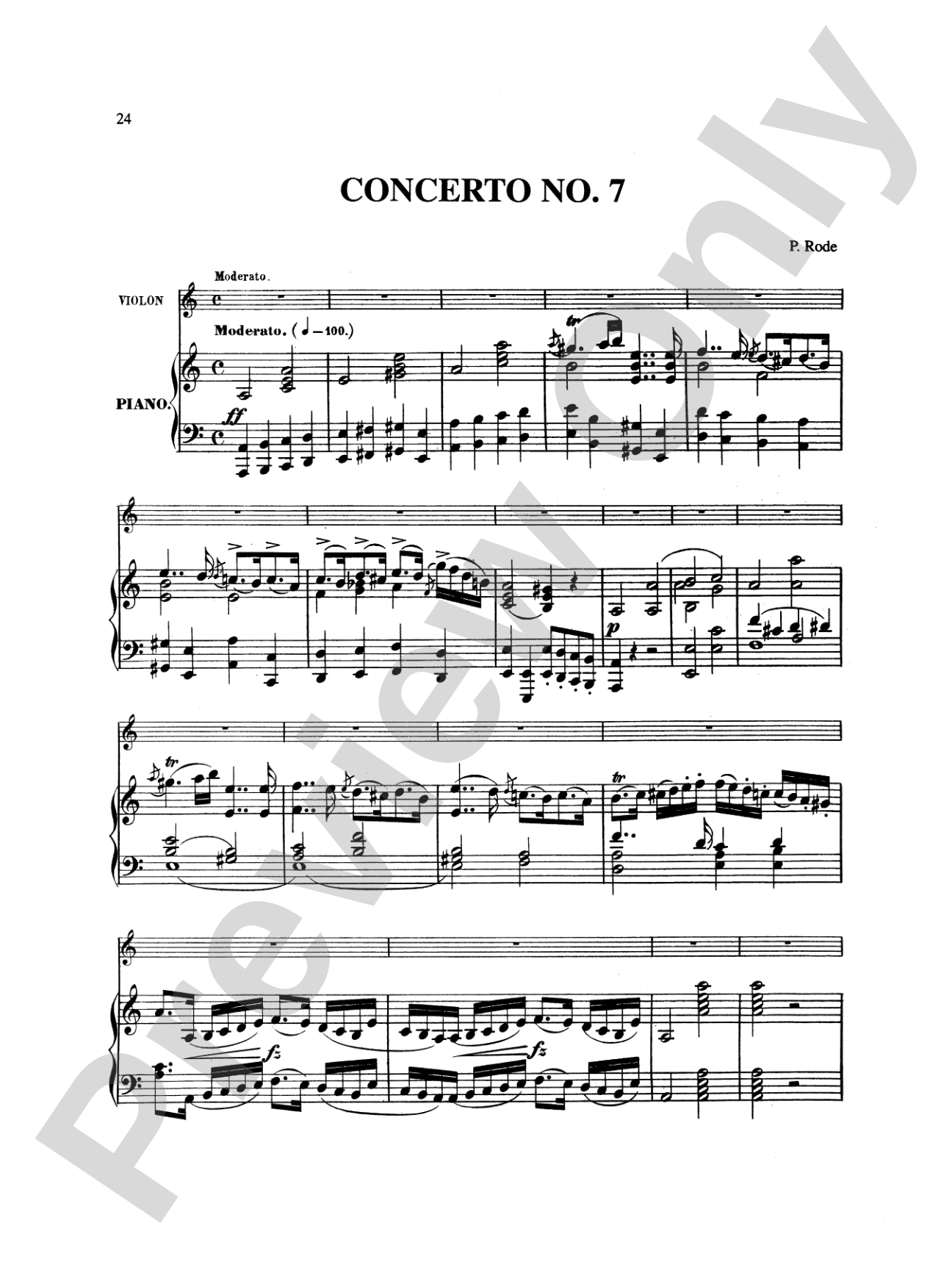 Rode: Concertos Nos. 6 and 7 (Ed. Grünwald)