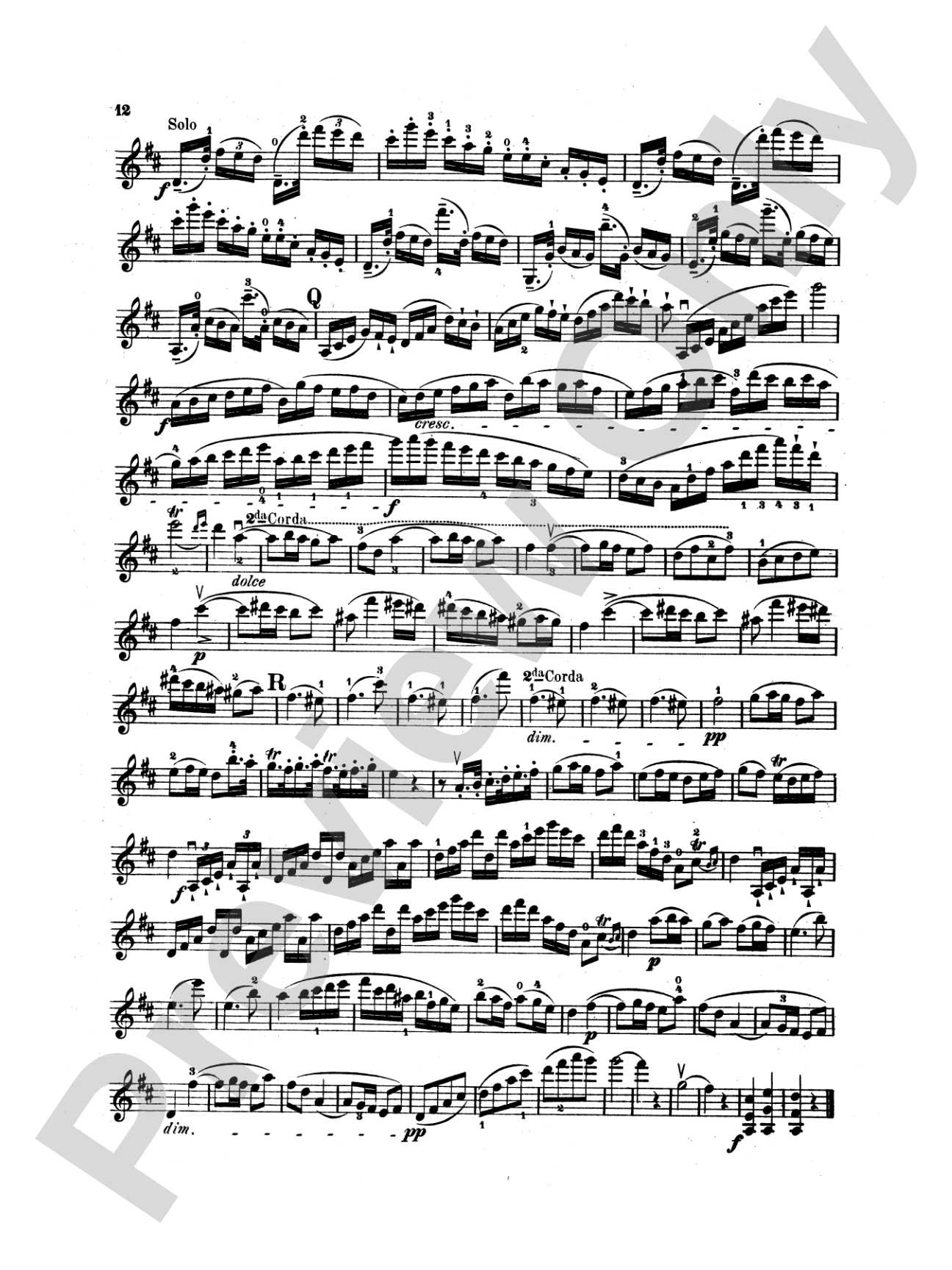 Kreutzer: Concerto No. 13 (Piano acc. Transcr. Friedrich Hermann): Violin Book