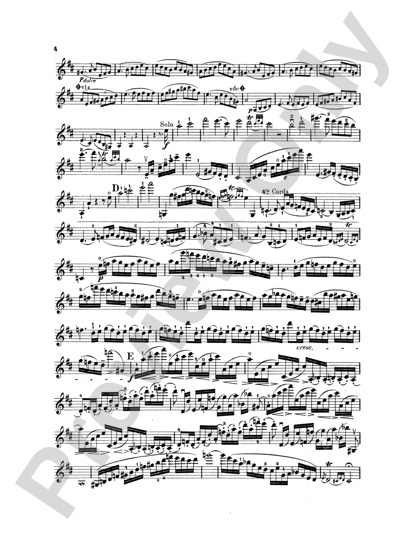 Kreutzer: Concerto No. 13 (Piano acc. Transcr. Friedrich Hermann): Violin Book