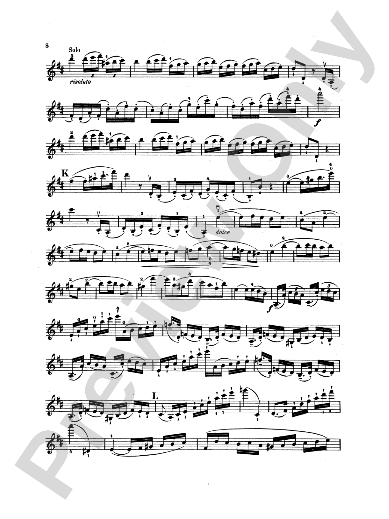 Kreutzer: Concerto No. 13 (Piano acc. Transcr. Friedrich Hermann): Violin Book