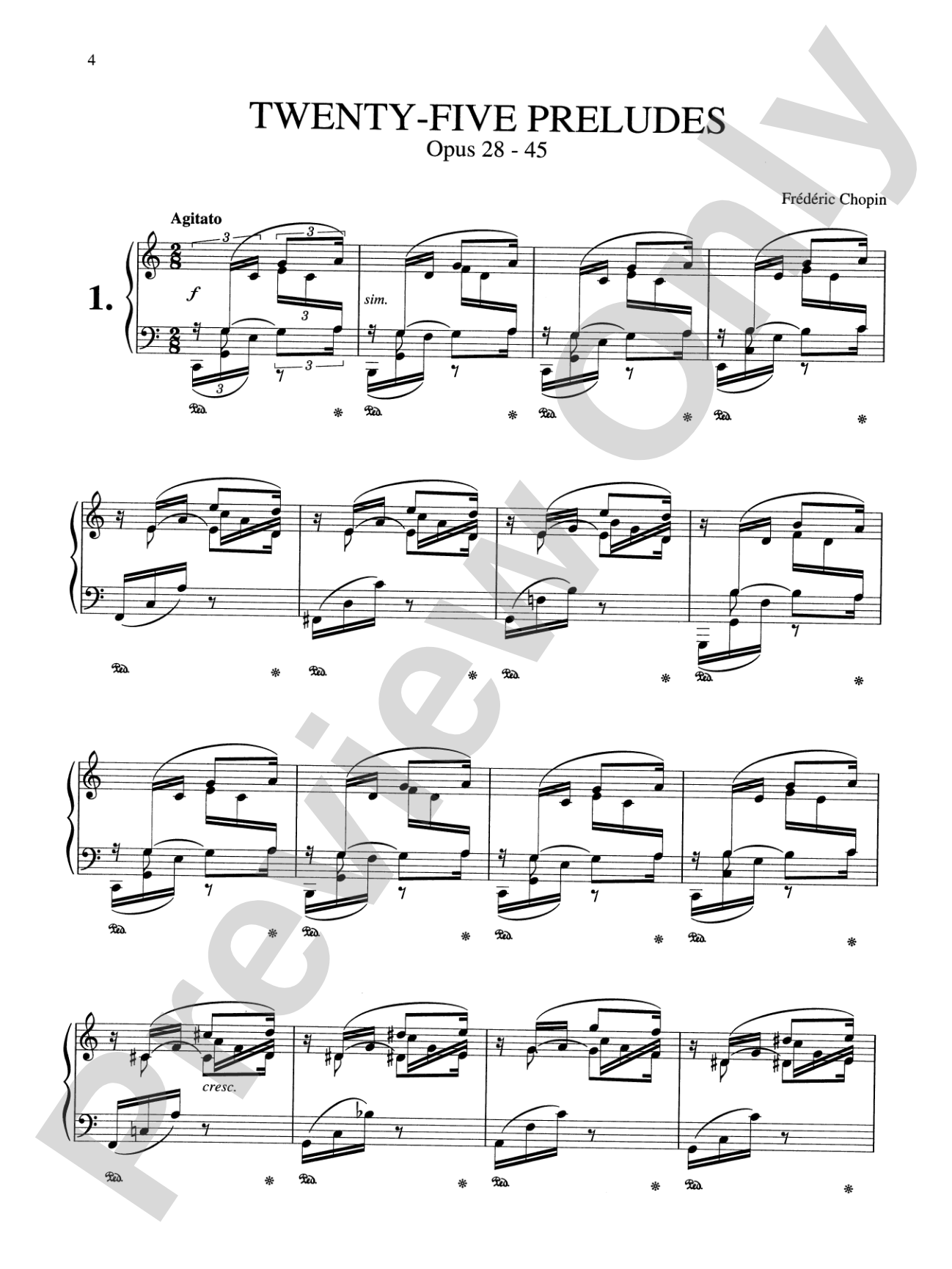 Chopin: Twenty-Five Preludes, Op. 28-45: Piano Book