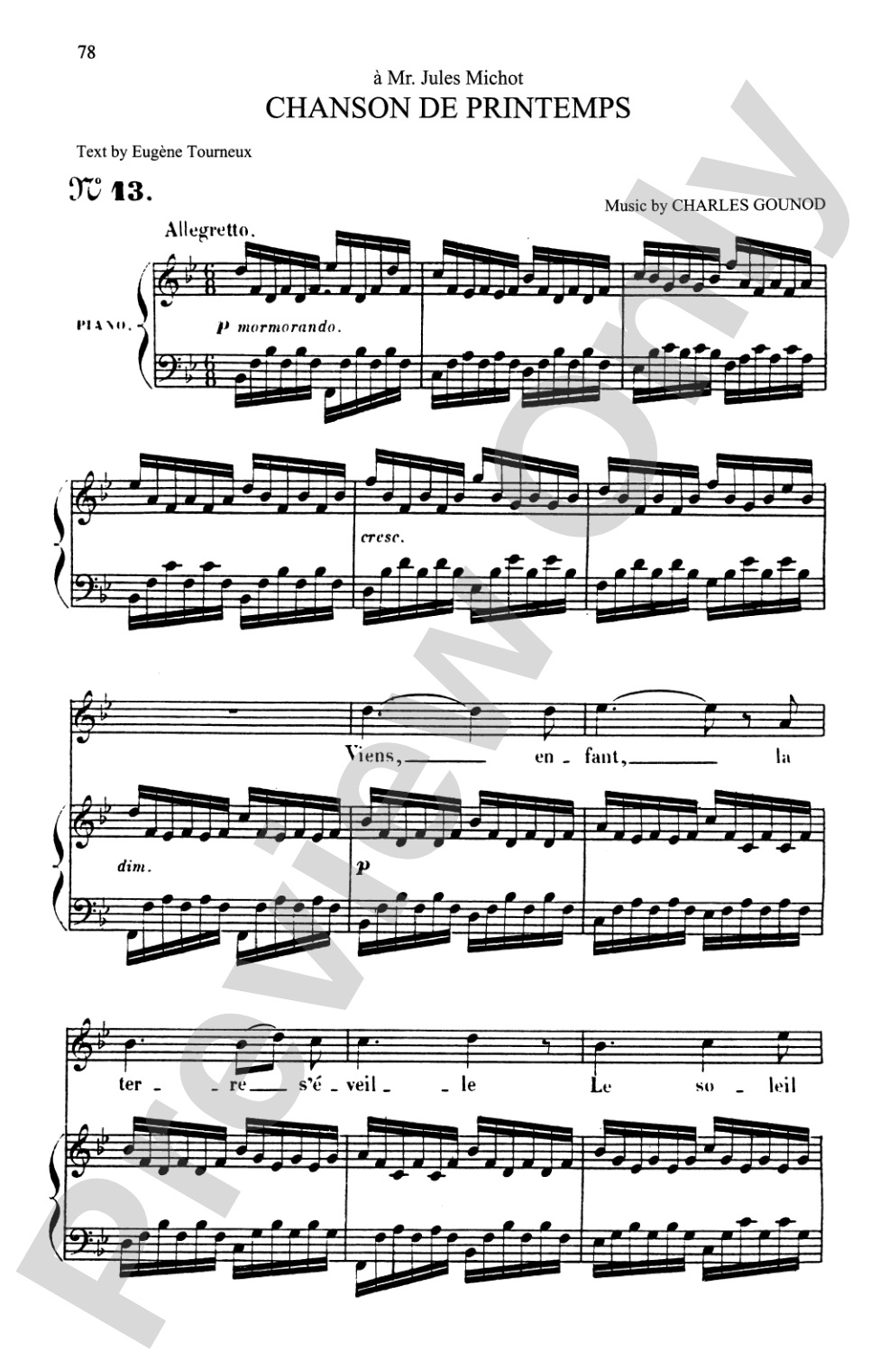 Gounod: Songs, Volume I, High Voice (French)