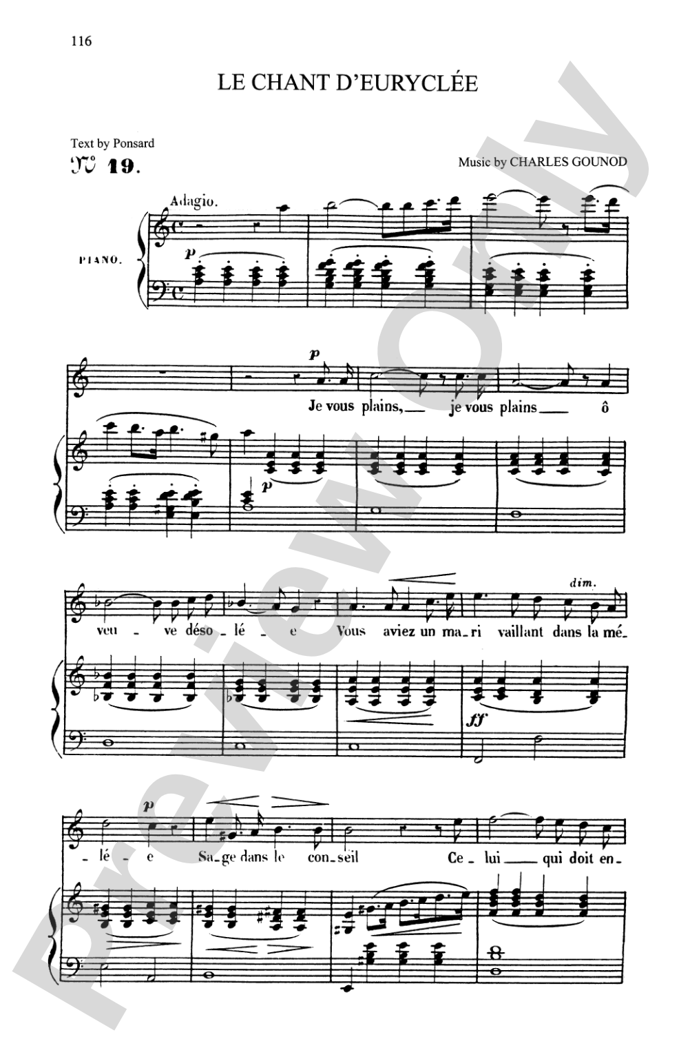 Gounod: Songs, Volume I, High Voice (French)