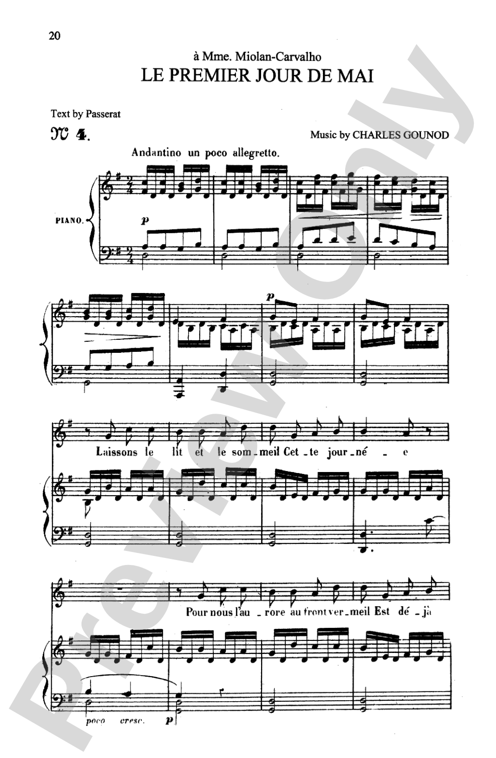 Gounod: Songs, Volume I, Medium Voice (French)