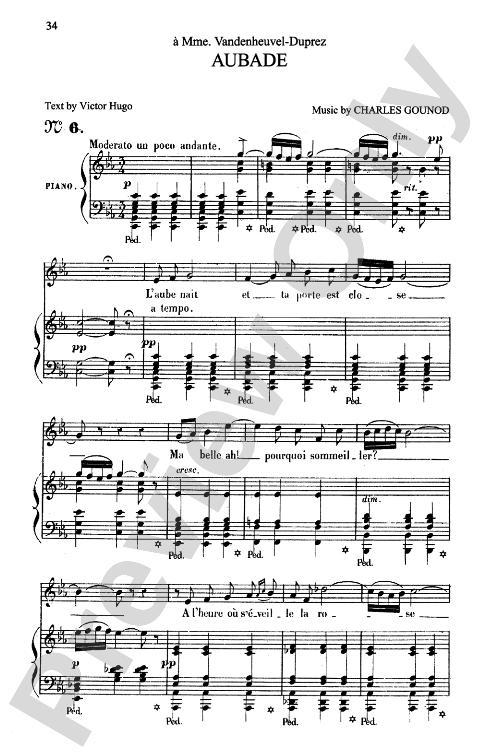 Gounod: Songs, Volume I, Medium Voice (French)