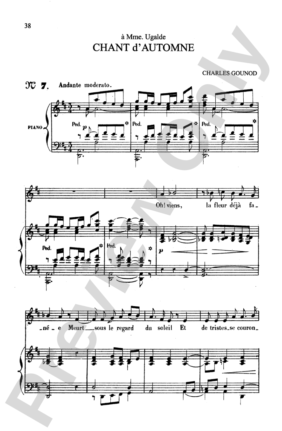 Gounod: Songs, Volume I, Medium Voice (French)