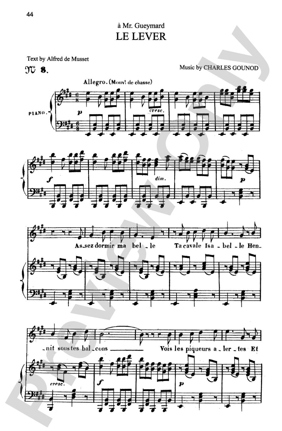 Gounod: Songs, Volume I, Medium Voice (French)
