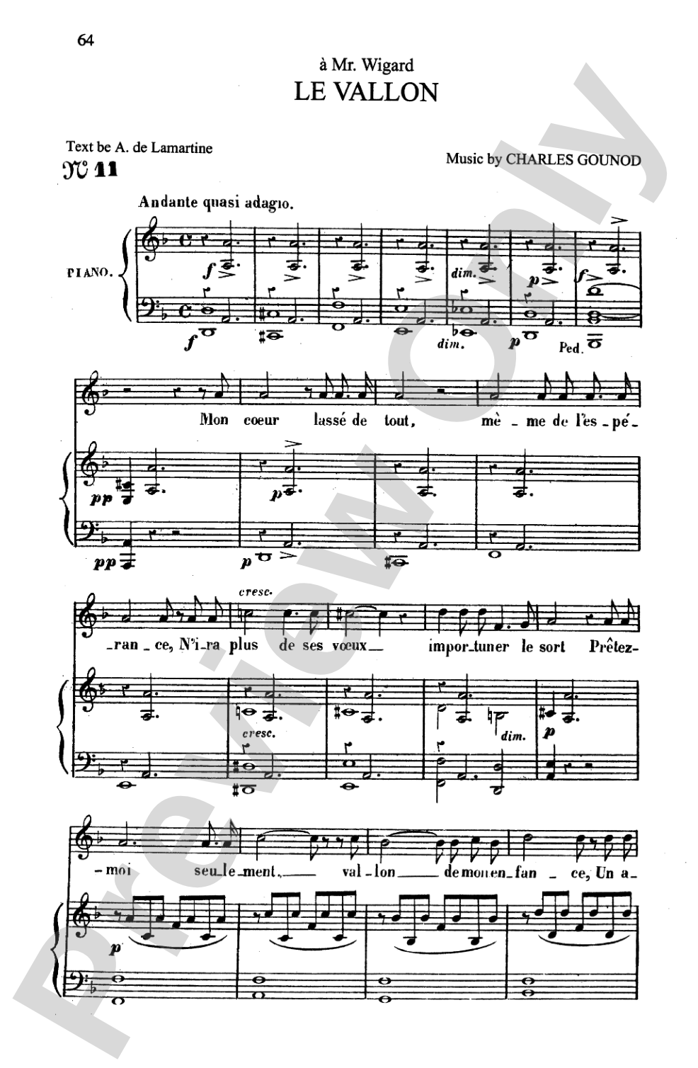 Gounod: Songs, Volume I, Medium Voice (French)