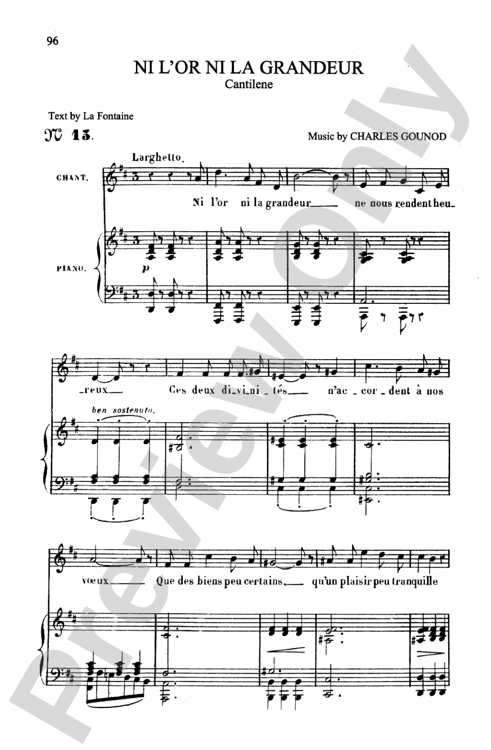 Gounod: Songs, Volume I, Medium Voice (French)